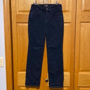 NYDJ Marilyn Straight dark navy blue jeans size 4